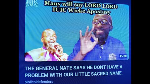 BEWARE OF (IUIC)!!!! STAY AWAY FROM ISRAEL UNITED IN CHRIST!!! THEY ARE WICKED HEBREW ISRAELITES!!!!