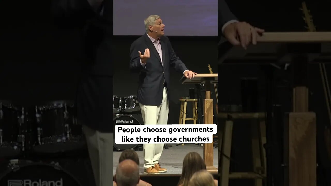 People choose governments like they choose churches. #jesus #sermon #shorts