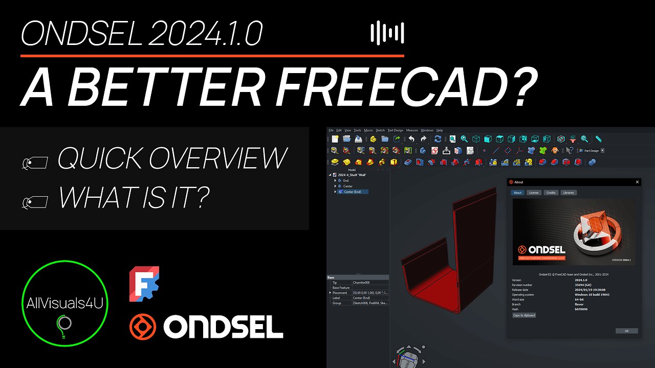 ⏱ TIMELAPSE 🚨 Better Than FreeCAD? - A First Impression Of Ondsel - Ondsel FreeCAD Download