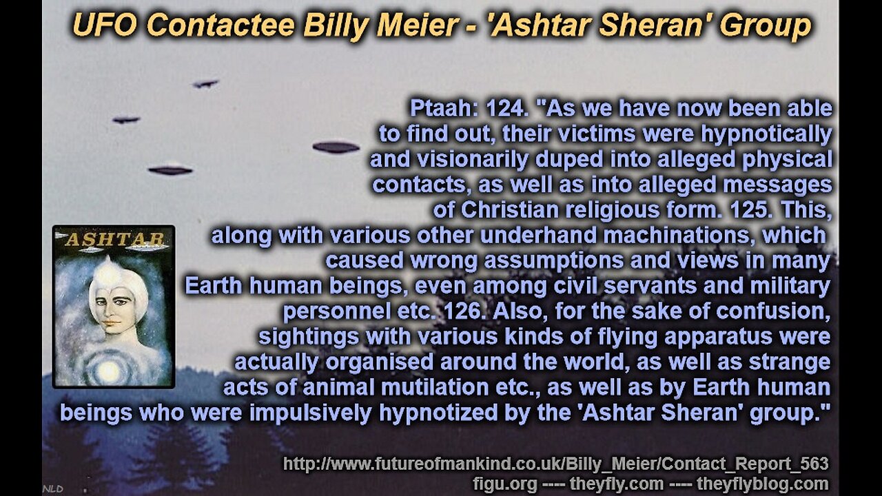 Billy Meier UFO Contact Reports - Ashtar Sheran + Vrillon Nov 26 1977