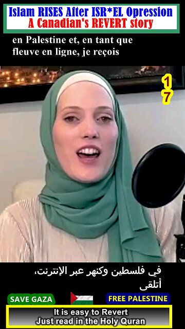 Islam RISES After ISR-EL Opression - Canadian Woman Emotional Muslim Revert Story 17 #why_islam
