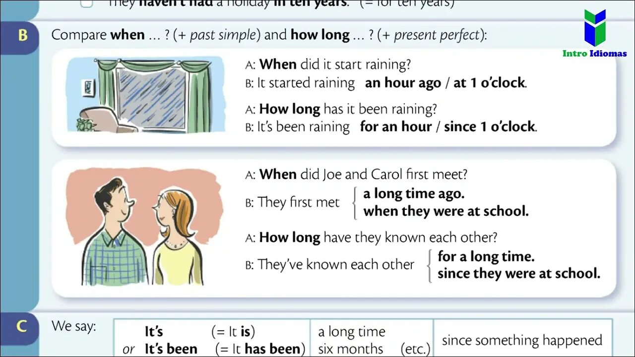 012 - ENGLISH GRAMMAE IN USE - Intermediate UNIT 12 - For and since When and How long