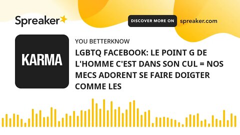 LGBTQ FACEBOOK: LE POINT G DE L'HOMME C'EST DANS SON CUL = NOS MECS ADORENT SE FAIRE DOIGTER COMME L