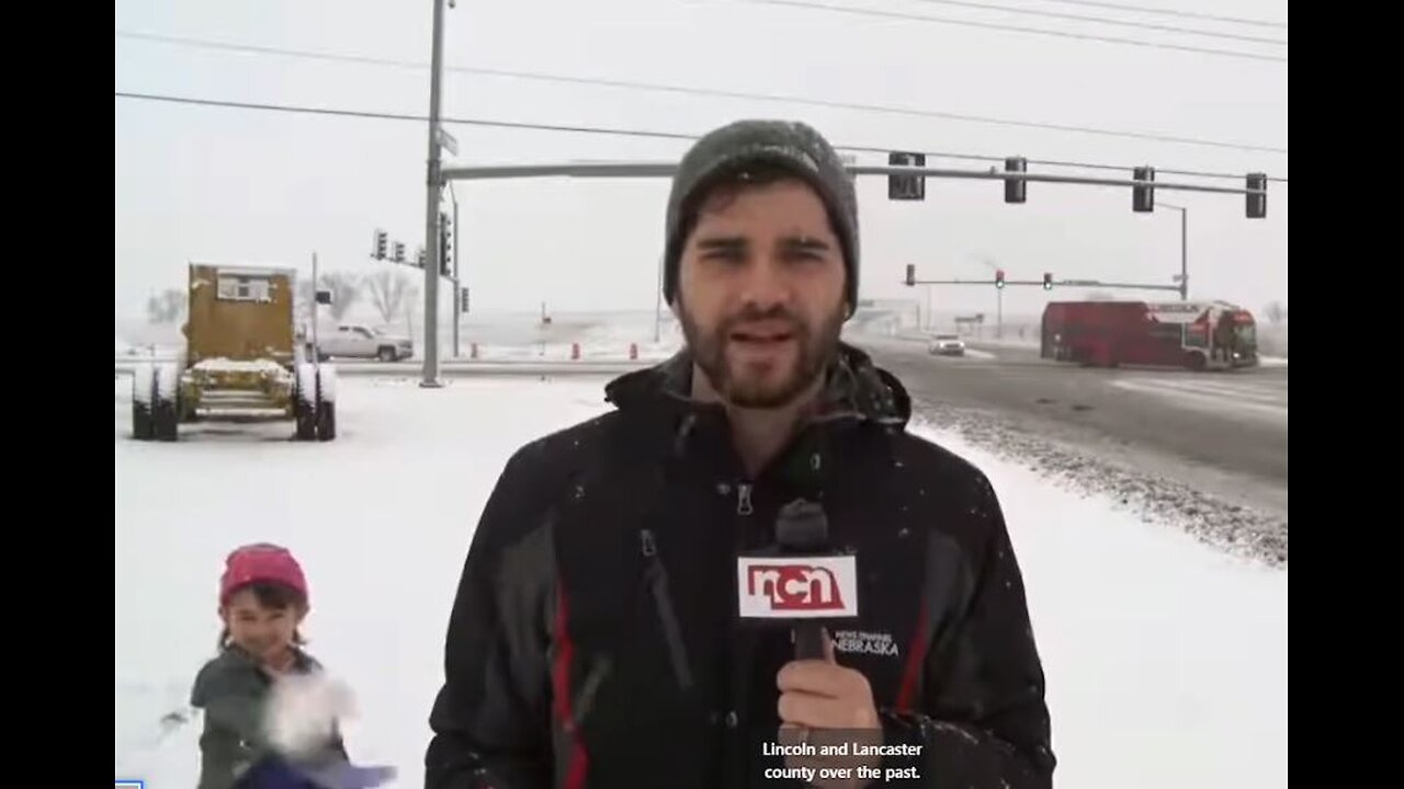 Weatherman's daughter steals the show