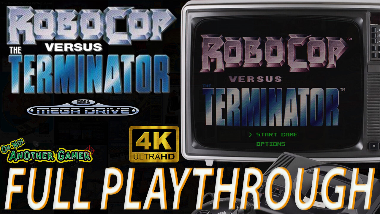 RoboCop Versus The Terminator (1993) [Mega Drive, Genesis] 🎮🔥 Intro + Gameplay (full playthrough)