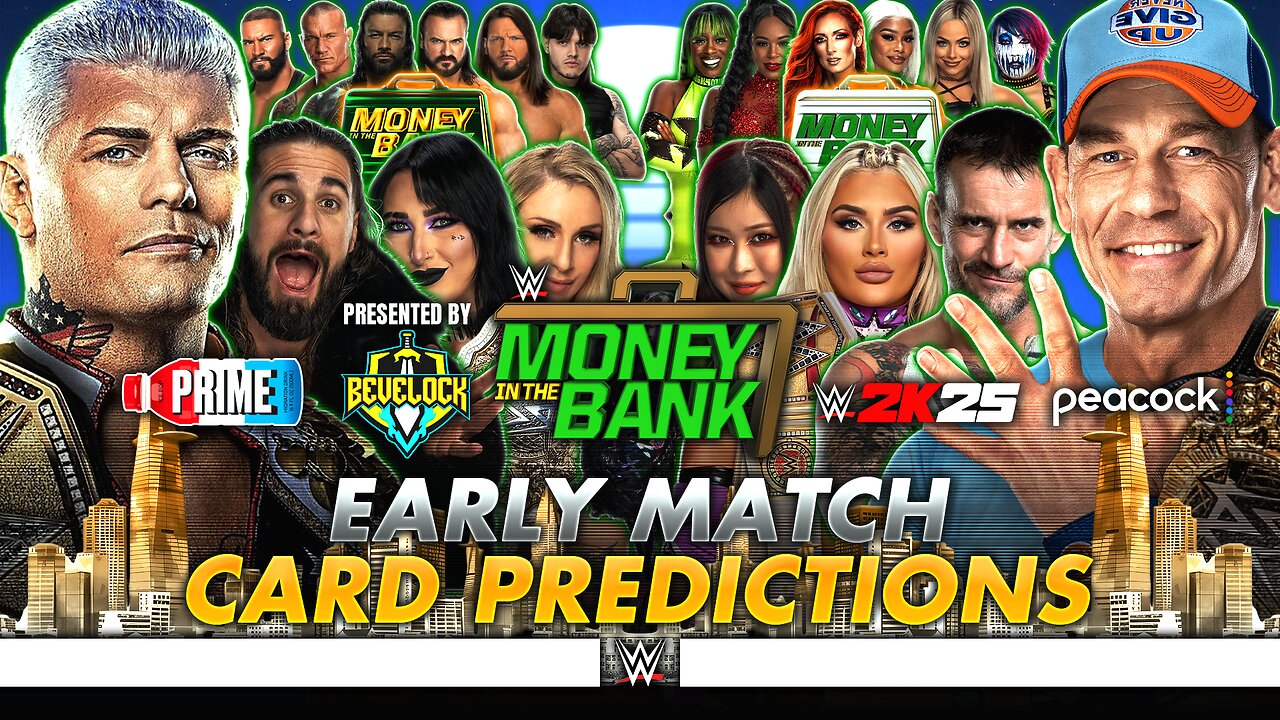 WWE Money in the Bank 2025 - Match Card Predictions