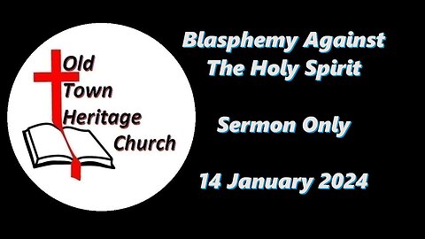 Blasphemy Against The Spirit