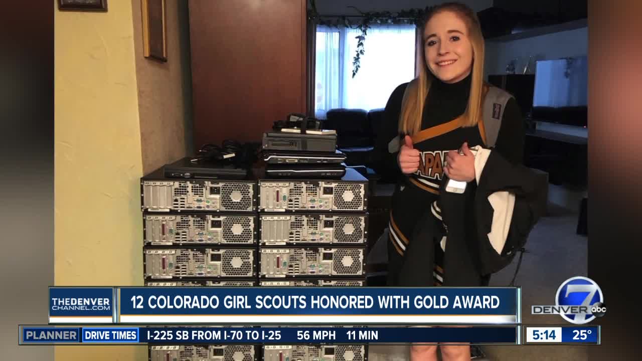 12 Colorado Girl Scouts honored with gold award