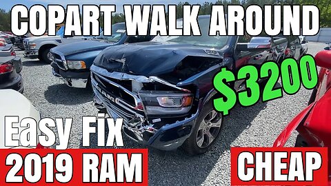 Copart Walk Around 2019 Ram $3200, Mitsubishi Evolution X