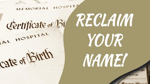 Your Name, Birth Certificate and Diagram of the Fraud