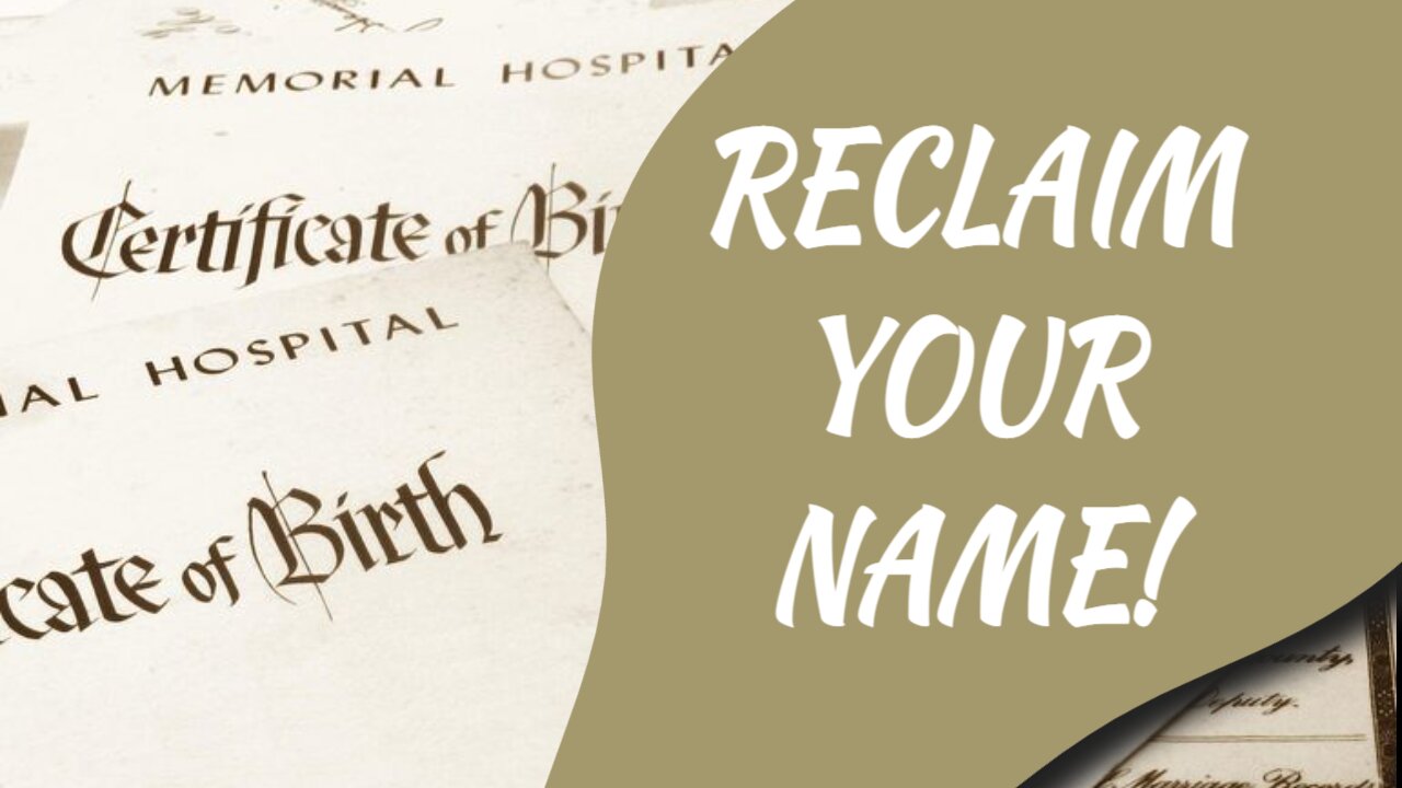 Your Name, Birth Certificate and Diagram of the Fraud