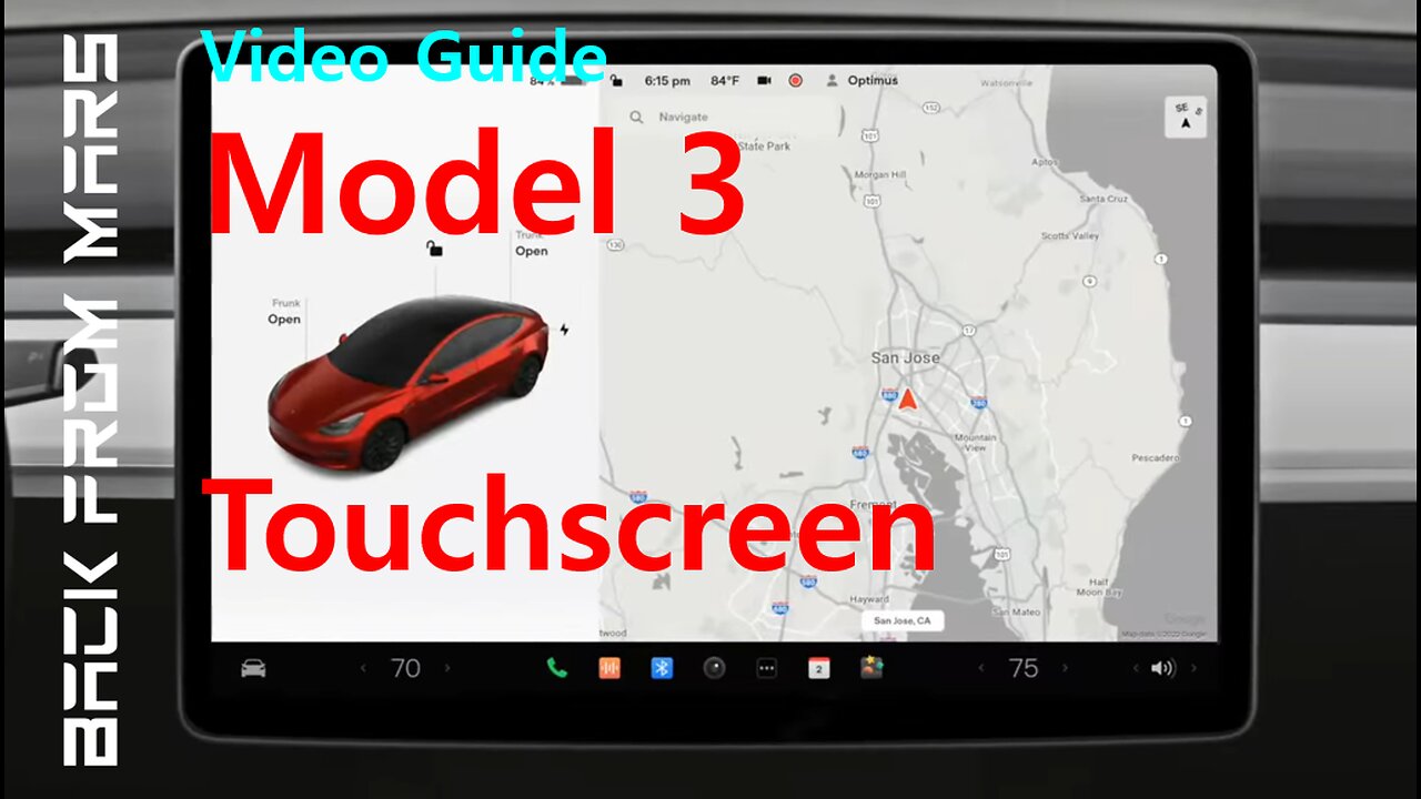 Video Guide - Tesla Model 3 - Touchscreen