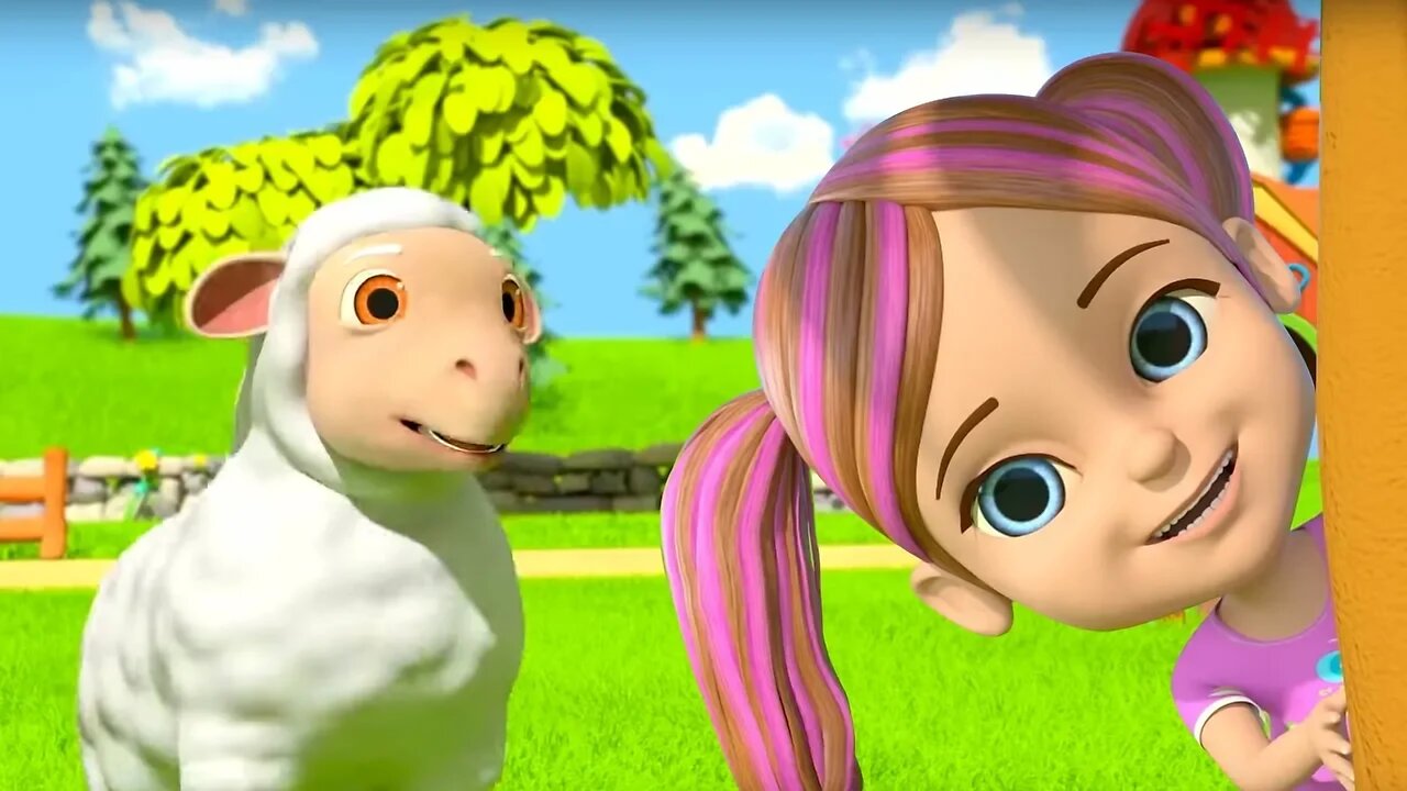 Mary Had a Little Lamb | Kindergarten Nursery Rhymes for Children | Cartoons by Little Treehouse