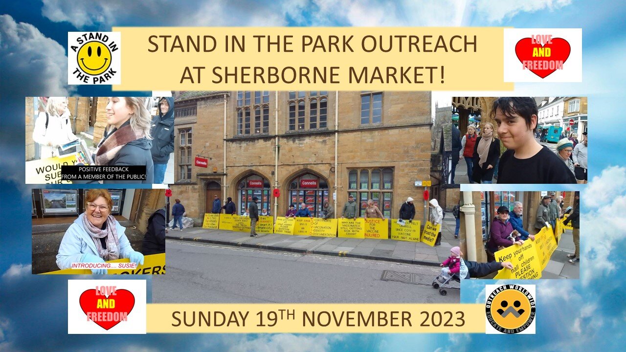 Stand in the Park Sherborne Outreach! 19th Nov 2023