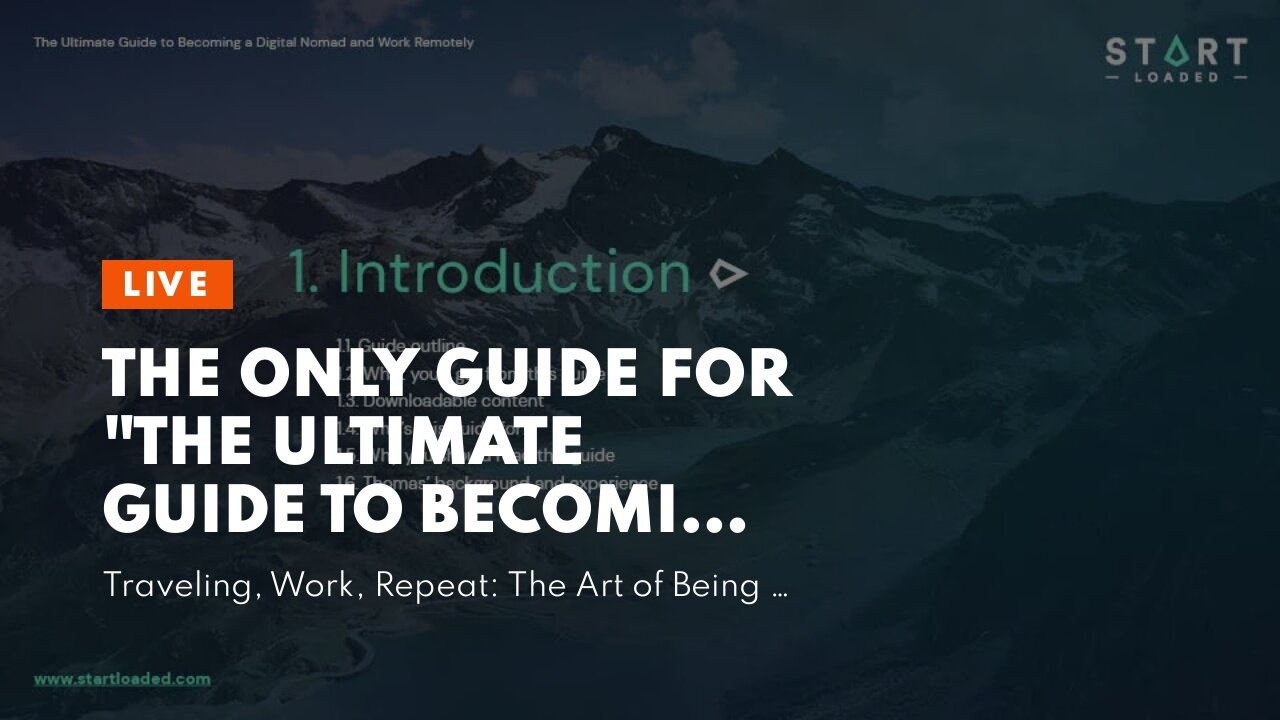 The Only Guide for "The Ultimate Guide to Becoming a Digital Nomad"