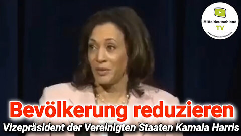 US-Vizepräsidentin Kamala Harris: Bevölkerung reduzieren!!!🙈🐑🐑🐑 COV ID1984