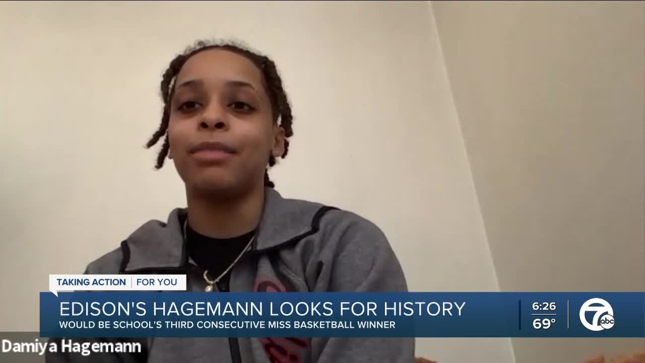 Damiya Hagemann the latest Miss Basketball finalist from Detroit Edison