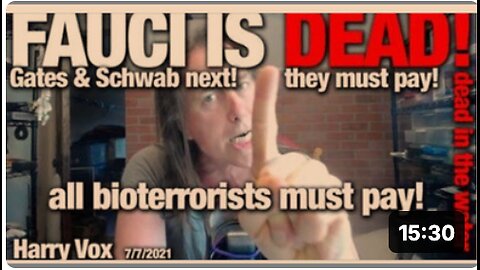 FAUCI IS DEAD - DEAD IN THE WATER - NOW ITS TIME TO FINISH OFF GATES & SCHWAB