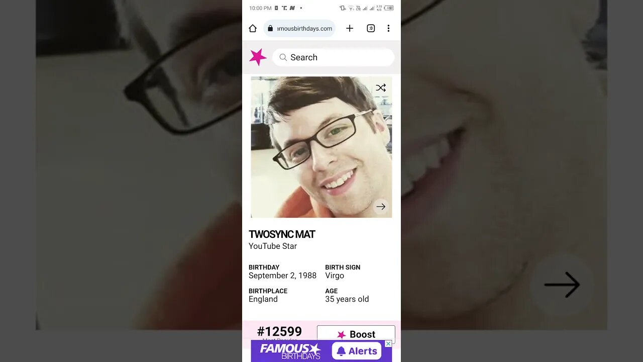 HAPPY 35 BIRTHDAY TWOSYNC MAT YouTube Star