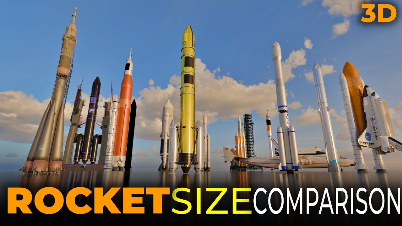 Rocket size comparison 3D | 3D Comparison Rocket Size