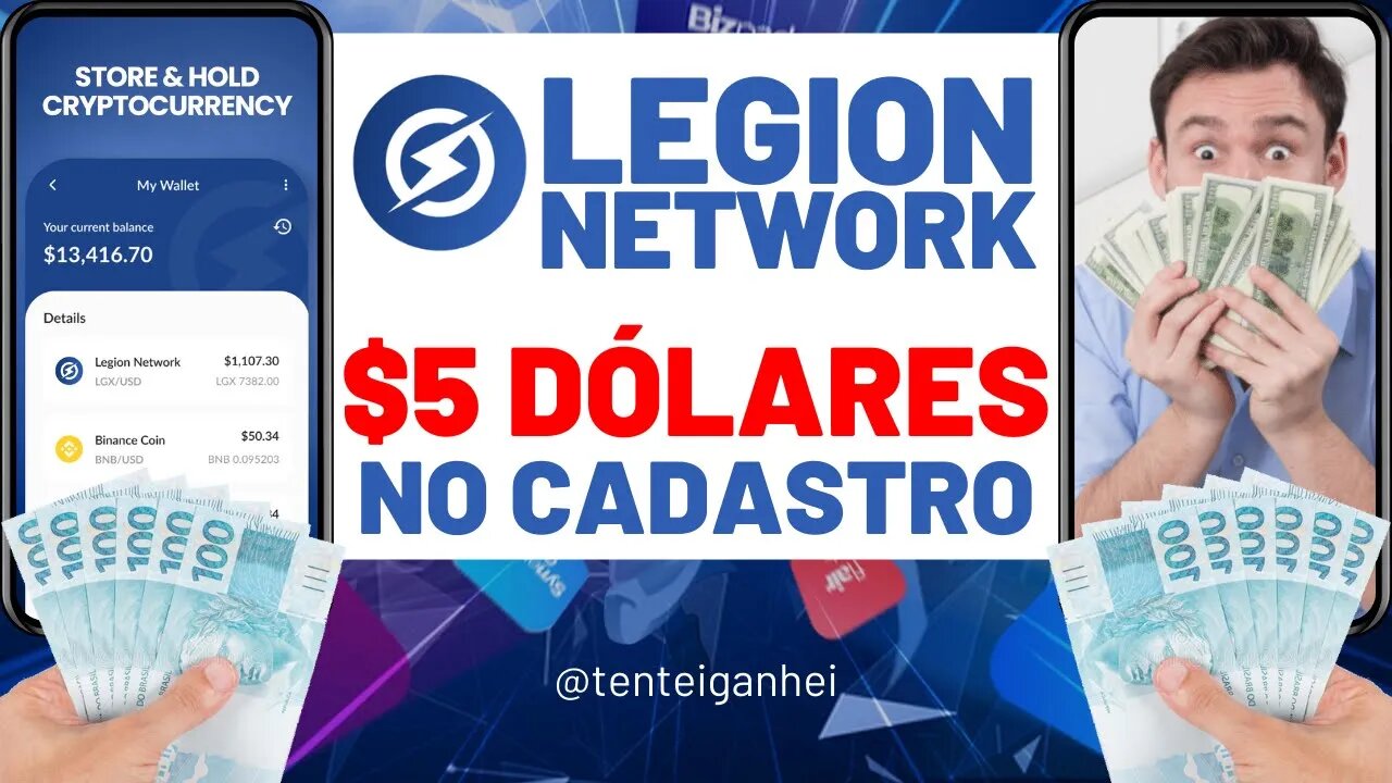 💲 LEGION NETWORK - $5 NO CADASTRO - ESSE PROJETO PROMETE 💲