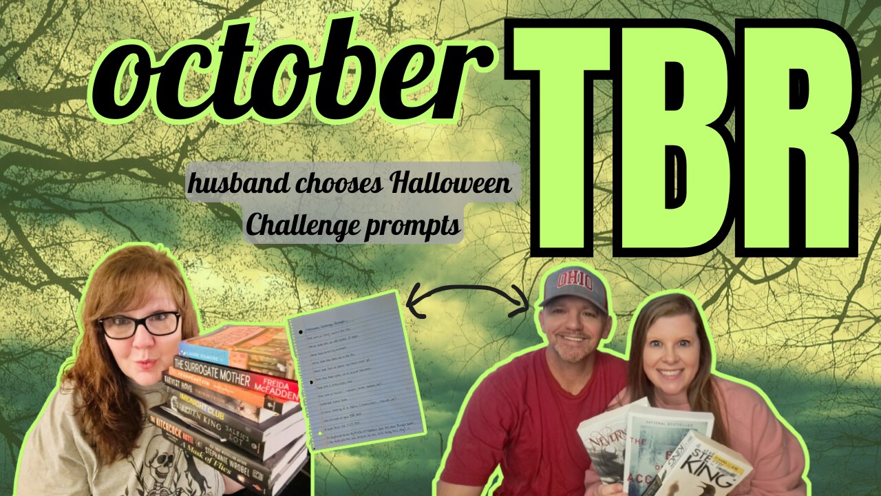 October 2024 TBRs (probably... possibly... or not) + Husband Picks Halloween Challenge Prompts