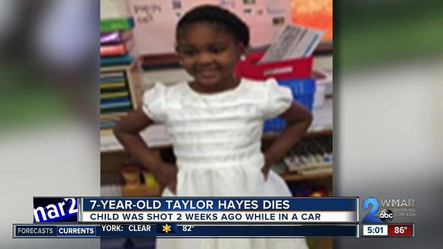 7-year-old shot while sitting in car in SW Baltimore dies