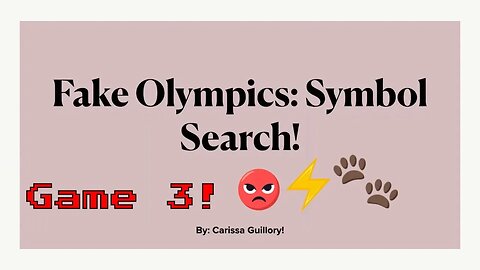 Fake Olympics Game 3 Symbol Search 2020 ❗
