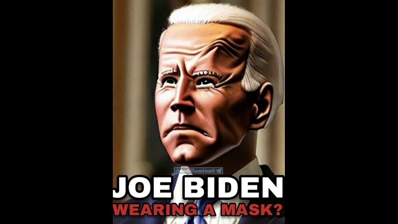 Joe Biden Wearing A Mask? Yes As The Original Got Already Executed..