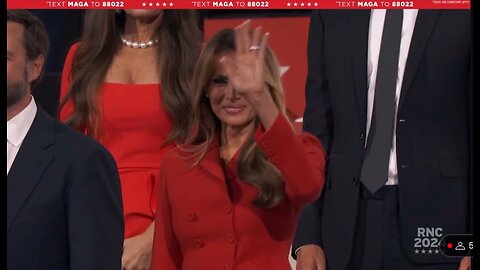 FIRST LADY MELANIE TRUMP ENTERS DNC