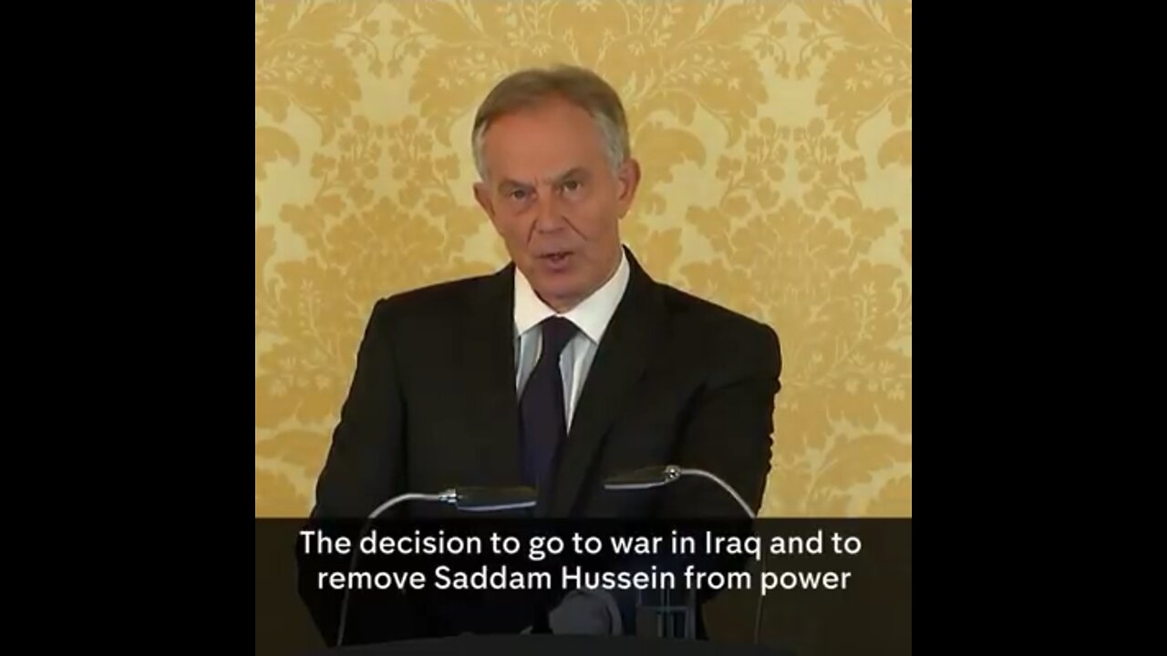 TONY BLAIR ON IRAQ WAR