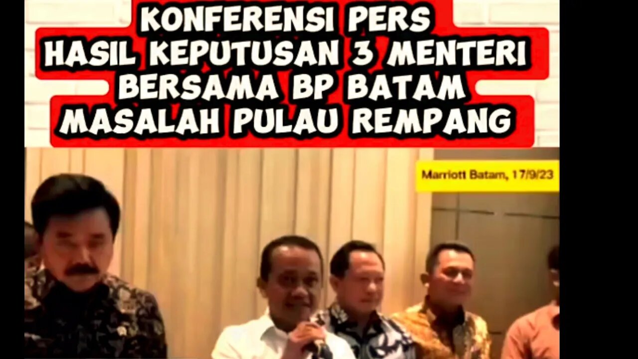 Keputusan 3 Menteri Masalah Pulau Rembang