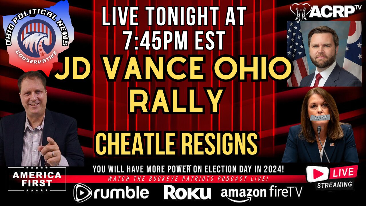 JD Vance Ohio Rally | Cheatle Resigns LIVE 7:45