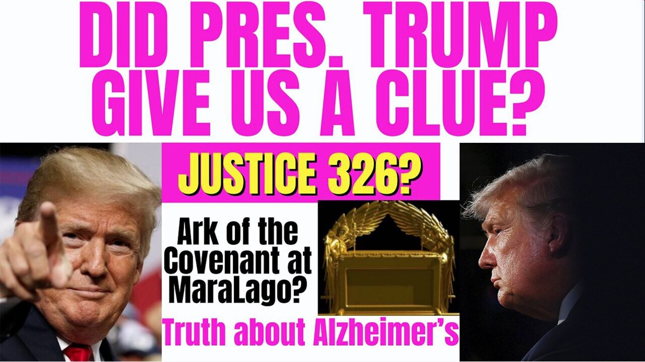 Melissa Redpill Huge Intel 2/1/24: "Did President Trump Give us a Clue? JUSTICE 326?Ark at Maralago"