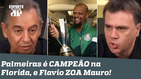 O Palmeiras agora é BI MUNDIAL? Flavio Prado ZOA, e Mauro Beting REBATE!