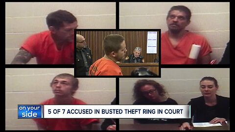 5 members of alleged theft ring that targeted multiple cities arraigned in court
