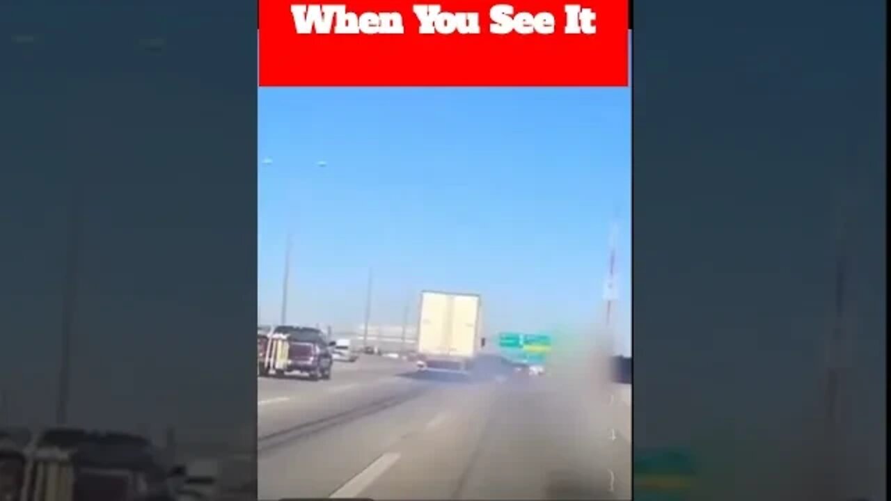 👉 Trucker Runs Over Car Drags It MILES | WORST DRIVER EVER 👈 #shorts #shortsfeed