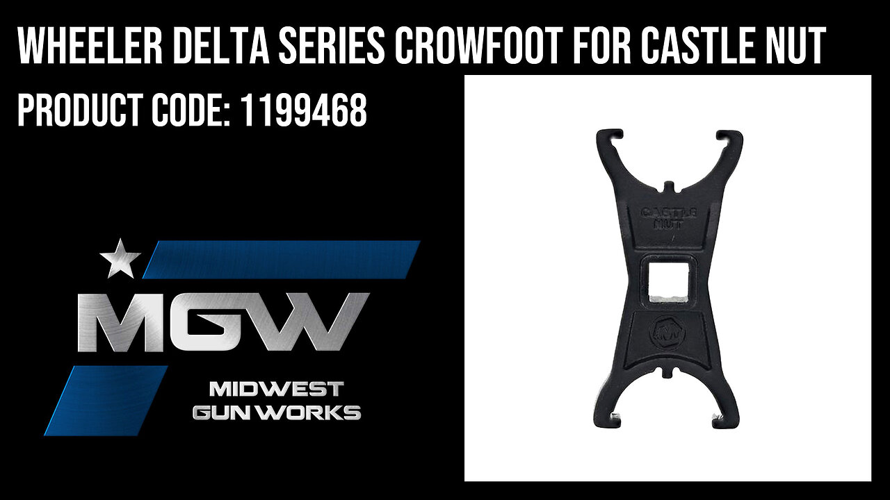 Wheeler Delta Series Crowfoot for Castle Nut - 1199468