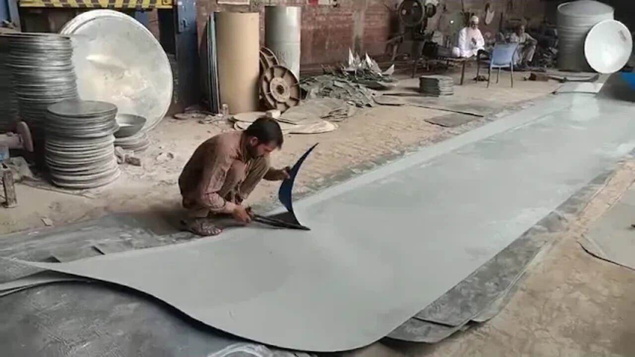 amazing process of Powerful dish antenna Local factory Make iron sheet into a Dish tv