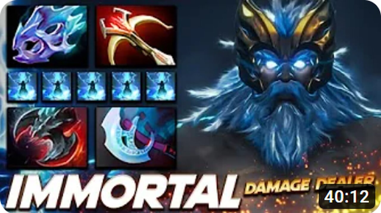 Zeus Immortal Damage Dealer Hard Carry - Dota 2 Pro Gameplay