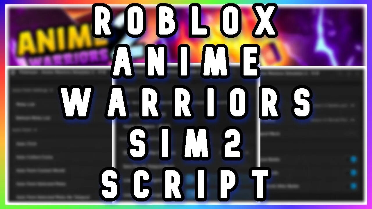 ROBLOX Anime Warriors Simulator 2 Script - OP FEATURES