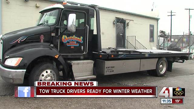 Tow truck drivers ready for winter weather