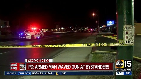 Armed man pointing gun at bystanders shot, killed by Phoenix police