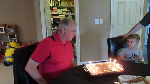 Adorable Little Boy Confused About Who's Birthday It Is