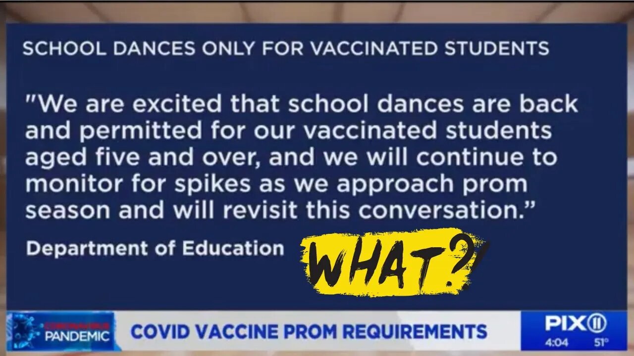 NY Board Of Ed. "No Vax, No Prom"