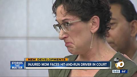 Injured mom faces hit-and-run driver