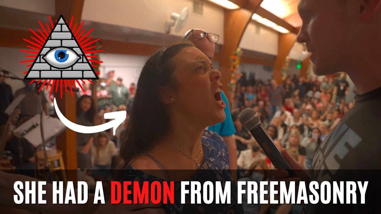 A DEMON FROM FREEMASONRY CAME OUT OF HER!😱