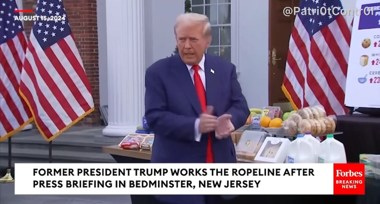 Trump goes out of his way to sign a hat and shake hands with a 100-year-old supporter