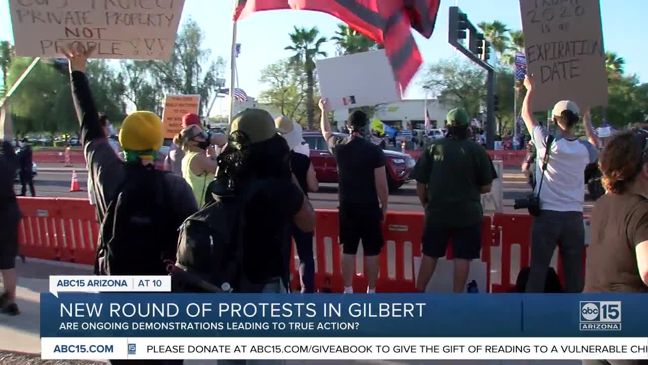 New round of protests in Gilbert