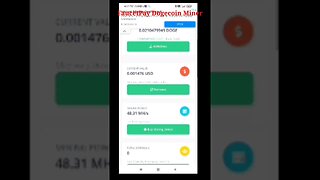 FaucetPay Dogecoin Miner I Instant Withrawl #shorts